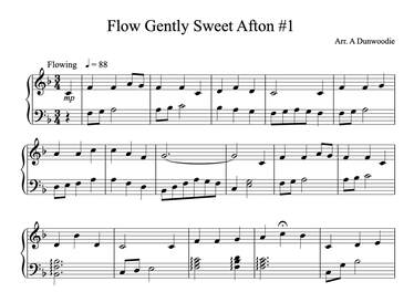 flow gently sweet afton lyrics